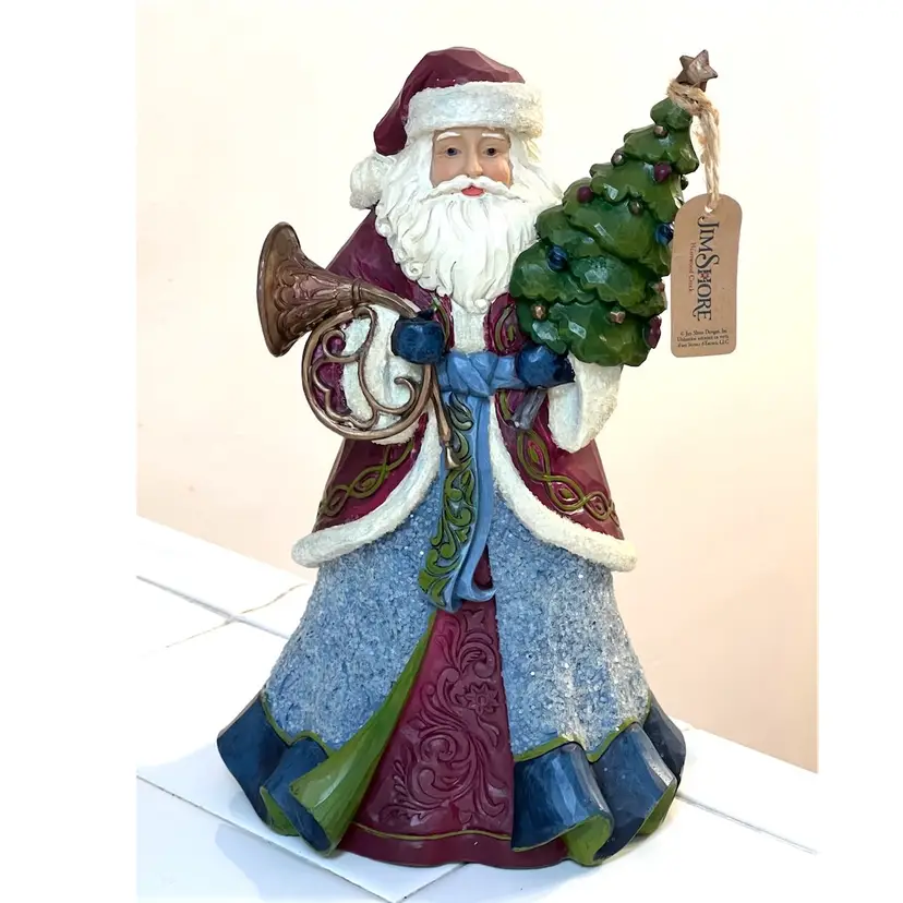 Jim Shore Heartwood Creek 'Sounds And Sights Sure To Delight' Christmas Santa Claus Figurine 2019 10 in Height