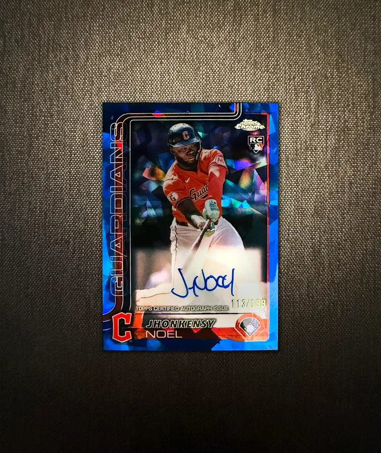 CS4 - Auc-09 / Jhonkensy Noel - 2025 Topps Chrome Sapphire - Autograph - 113/199 / #RA-JN