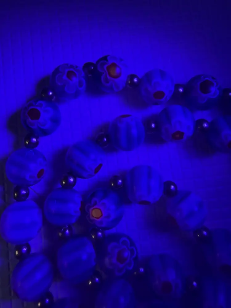 Vintage Millefiori Glass Beaded Necklace