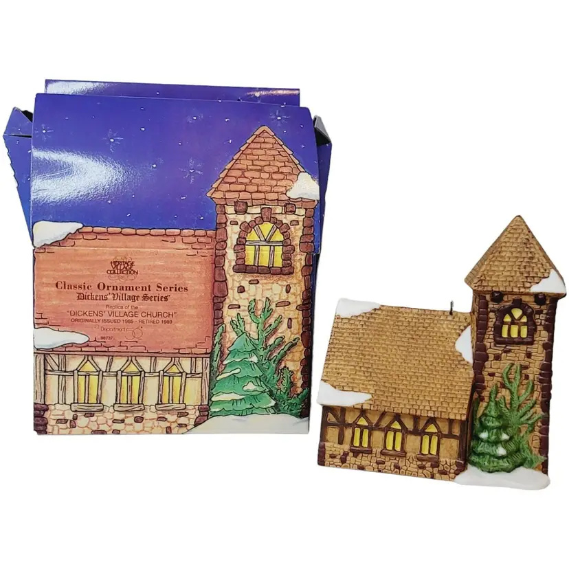 Dept. 56 Dickens Village DICKENS VILLAGE CHURCH Classic Ornament Series