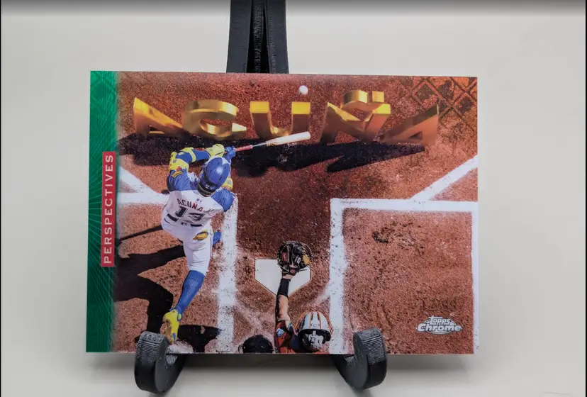 Ronald Acuna Jr. /99 2026 Topps Chrome Logofractor Green Perspectives #P-6 - Atlanta Braves - (148-133)