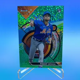2023 Topps Finest Kodai Senga RC, GREEN /125 New York Mets