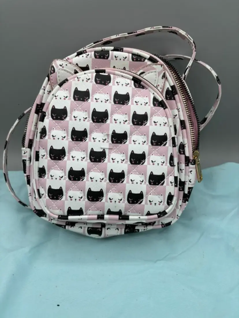 Under One Sky Cat Mini Backpack W/ Ears Adjustable Strap