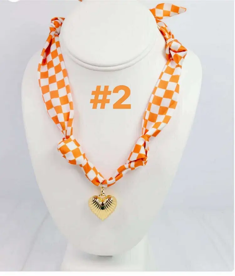 Scarf Heart Necklace