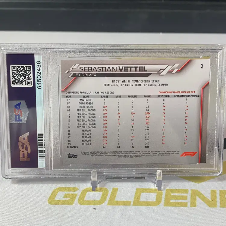 2020 Sapphire Sebastian Vettel #3 PSA 9