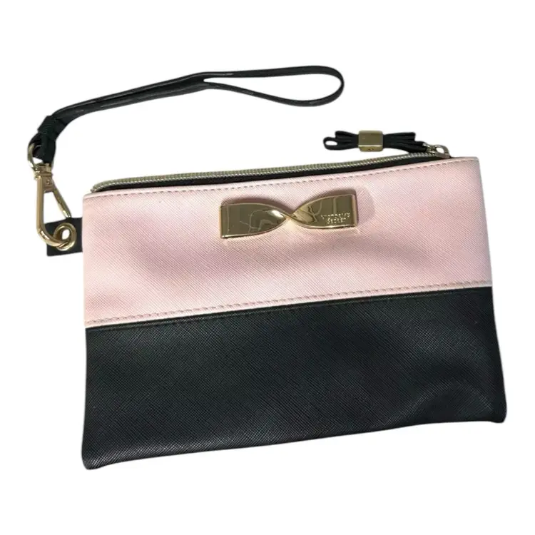Victoria’s Secret Make Up Clutch Zippered With Strap Pink & Black