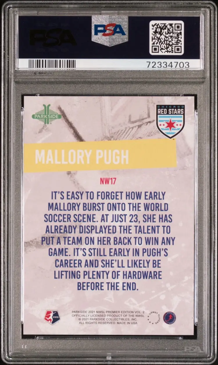 2021 Parkside - Mallory Pugh Next Wave Purple PSA 10