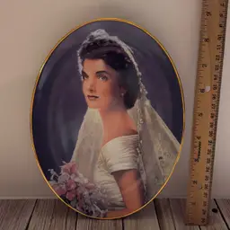 Jacqueline Kennedy “The Wedding day” Franklin Mint Collector Limited Edition Fine Porcelain #HA2070