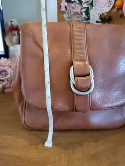 Mervyn's Brown Purse with Fold-Oover Magnetic Flap - As Is