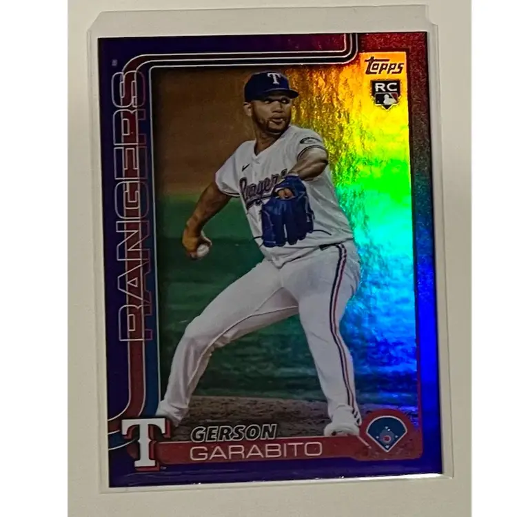 Gerson Garabito RC Topps Purple Rainbow Foil /250 Texas Rangers