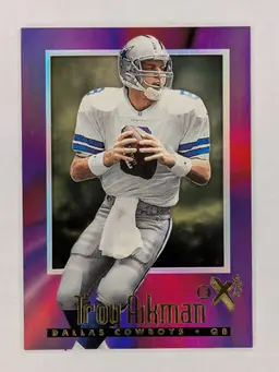 Troy Aikman 1997 SkyBox E-X2000 #7 HOF Dallas Cowboys UCLA Oklahoma