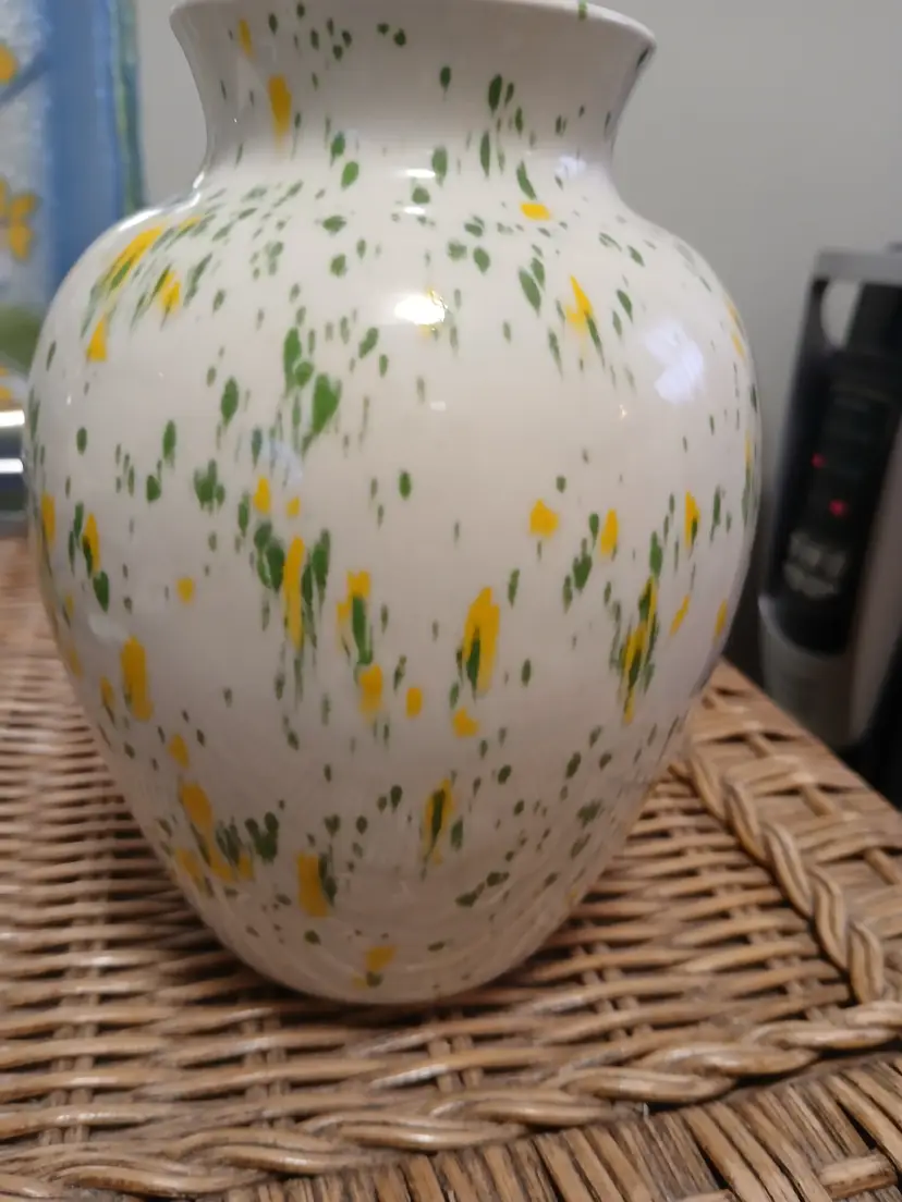 Speckled Vintage Ceramic Vase