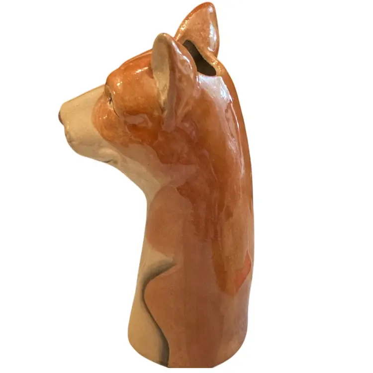 Dog Figurine Vase
