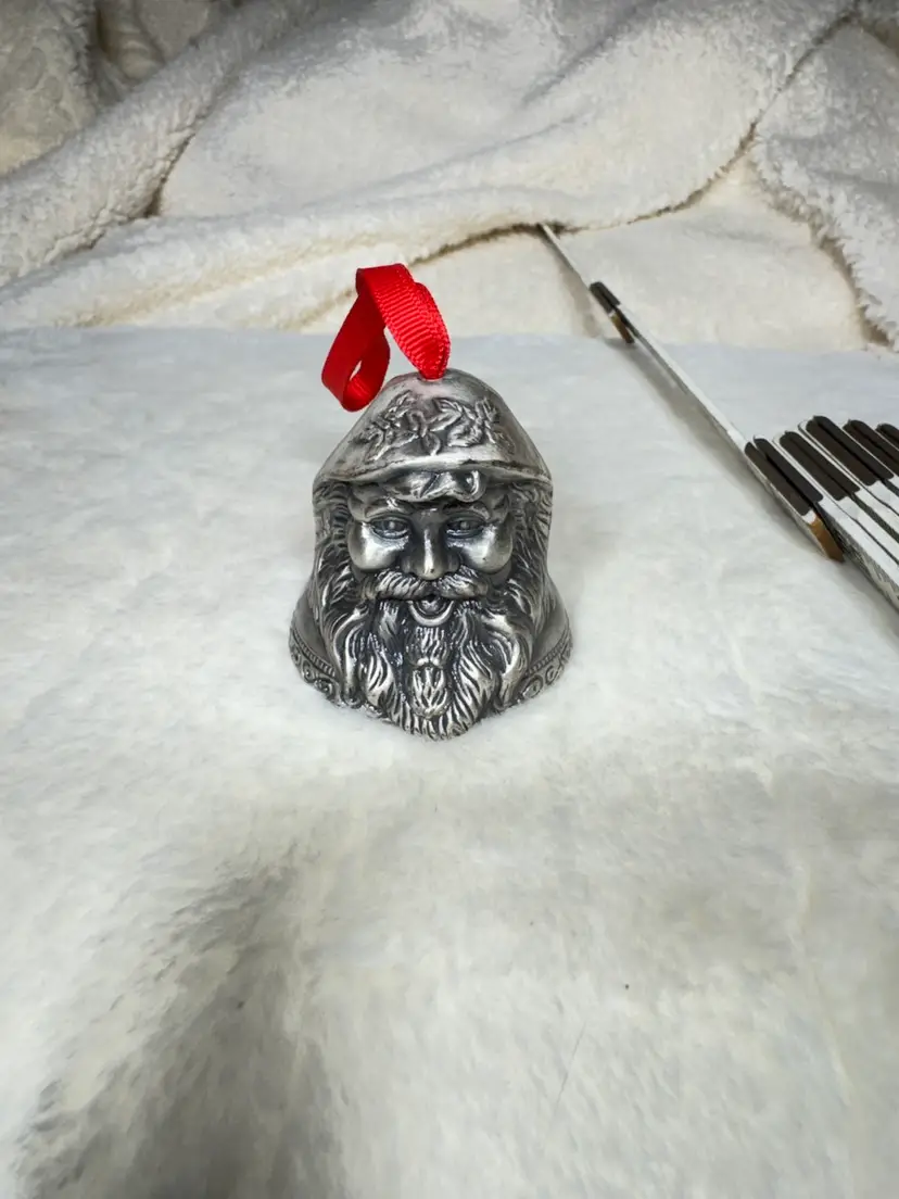 VTG Pewter Santa Claus Bell