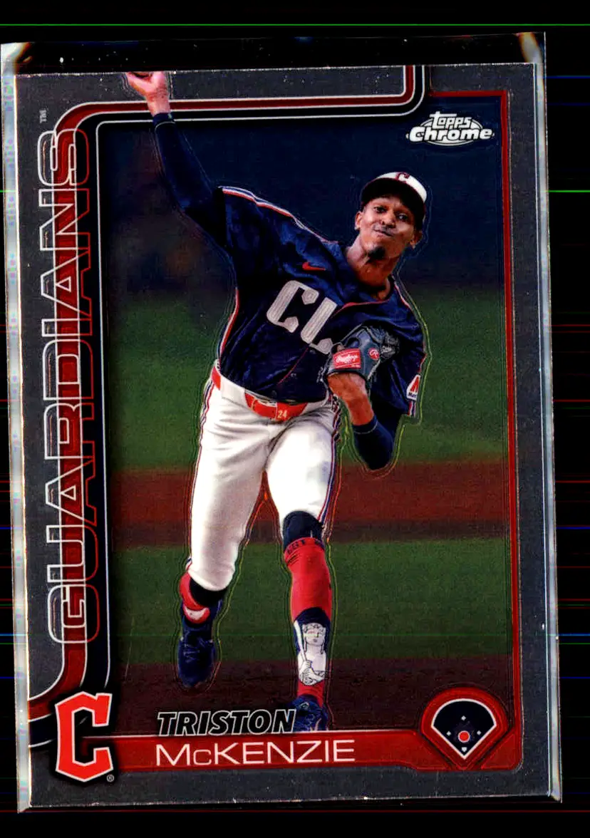 Triston Mckenzie 2025 Topps Chrome #21 - (113) - Cleveland Guardians