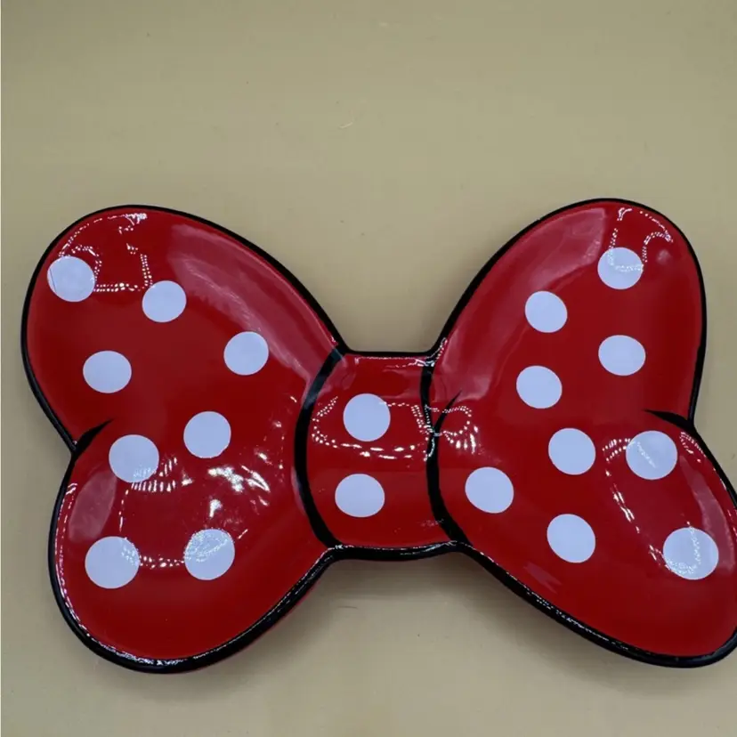 Minnie Mouse Polka-Dot Bow Trinket Dish