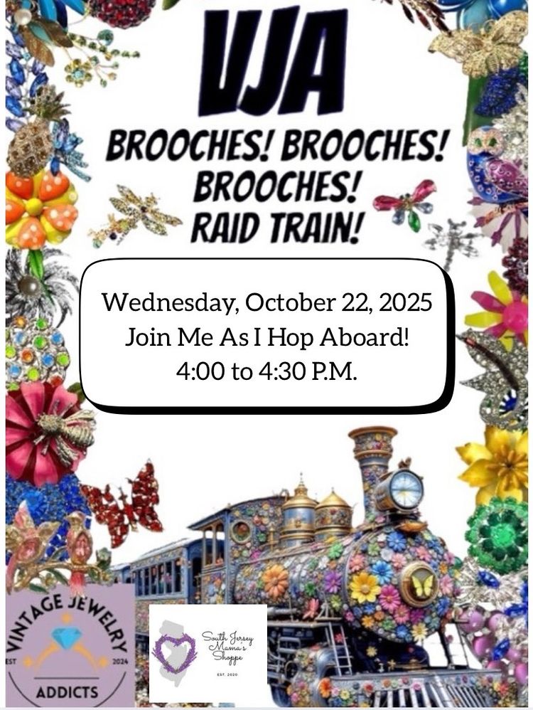VJA Brooches, Brooches, Brooches Train