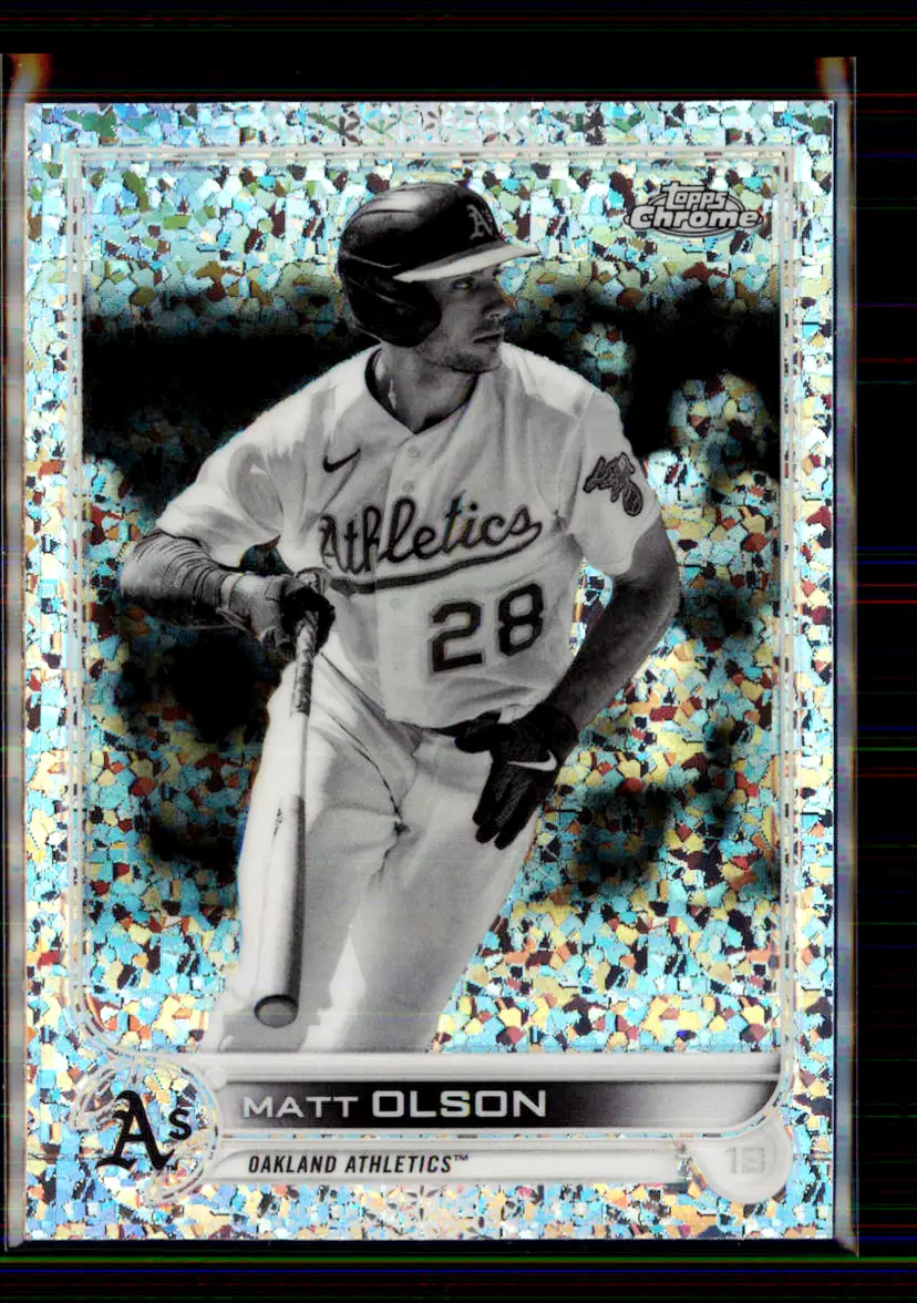 Matt Olson 2022 Topps Chrome Speckle Refractor #148 - Oakland Athletics - (147-269)