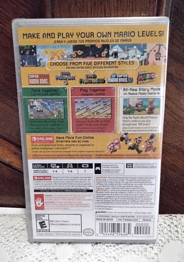 Super Mario Maker 2 Switch Game 2019 New Never Opened