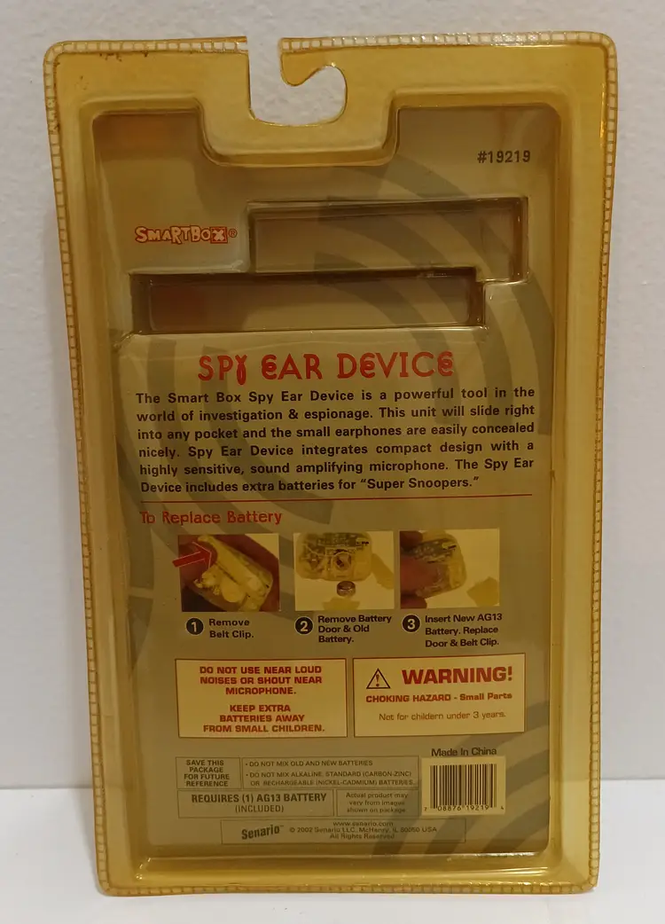 Spy Ear Device Toy Vintage Smart Box