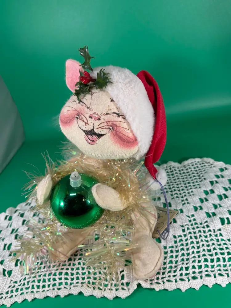 Vintage Annalee Christmas Cat