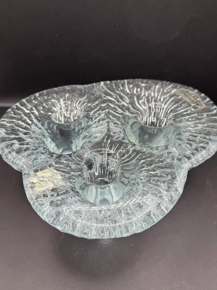 Blenko Don Shepherd MCM Icicle Candle Holder