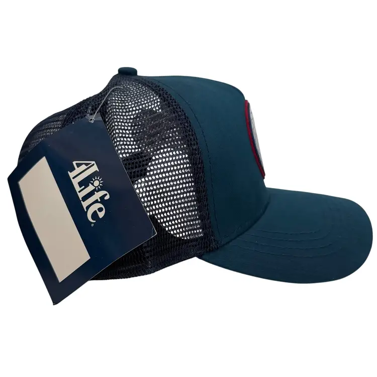 4 Life Utah Established 1998 Patch Embroidered Navy Blue Trucker Snapback NWT