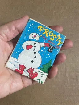 Miniature Book. Frosty The Snowman. Vintage. Christmas.
