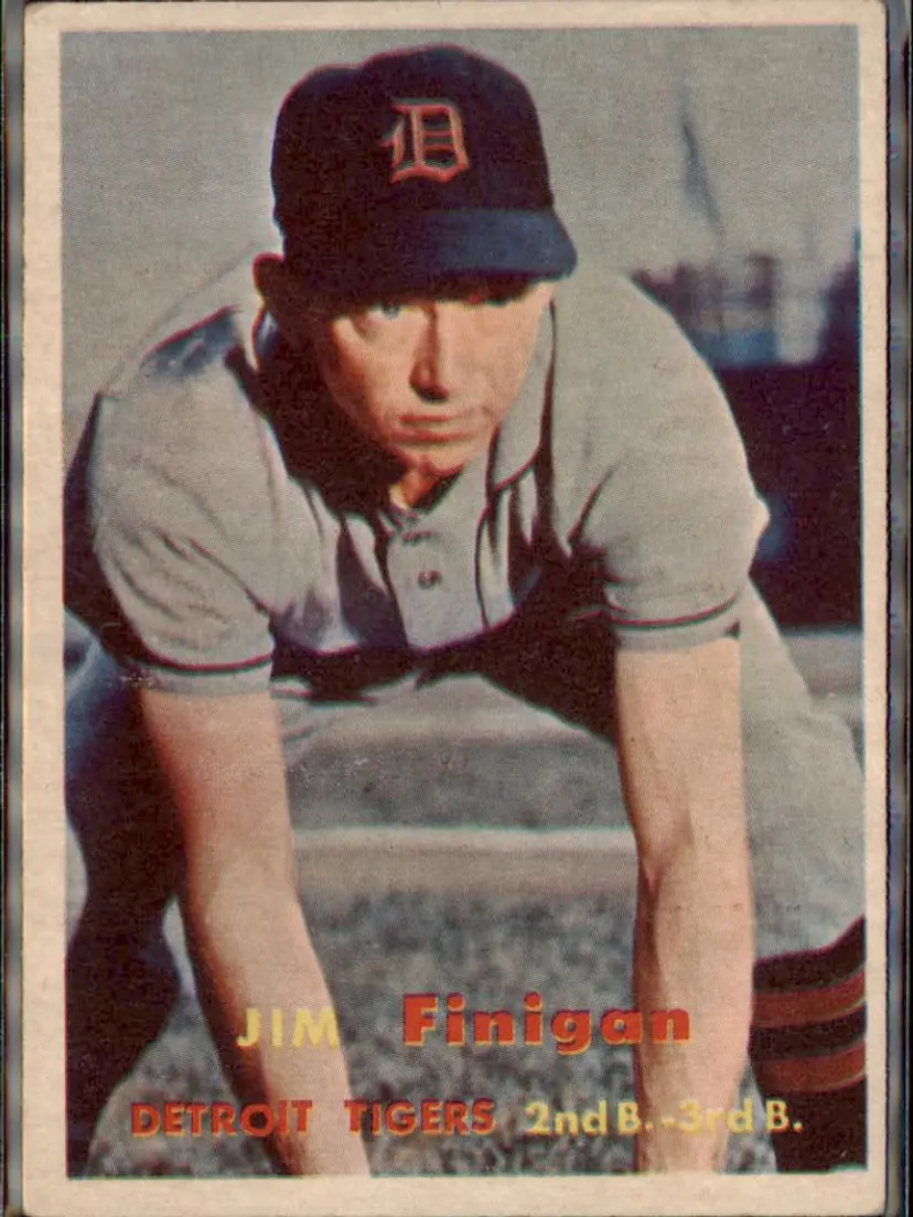 1957 Topps #248 Jim Finigan - ( pk1 ) - Detroit Tigers