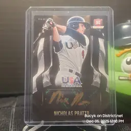 2015 Team USA Black Auto - Nicholas Pratto Kansas City Royals 31/49