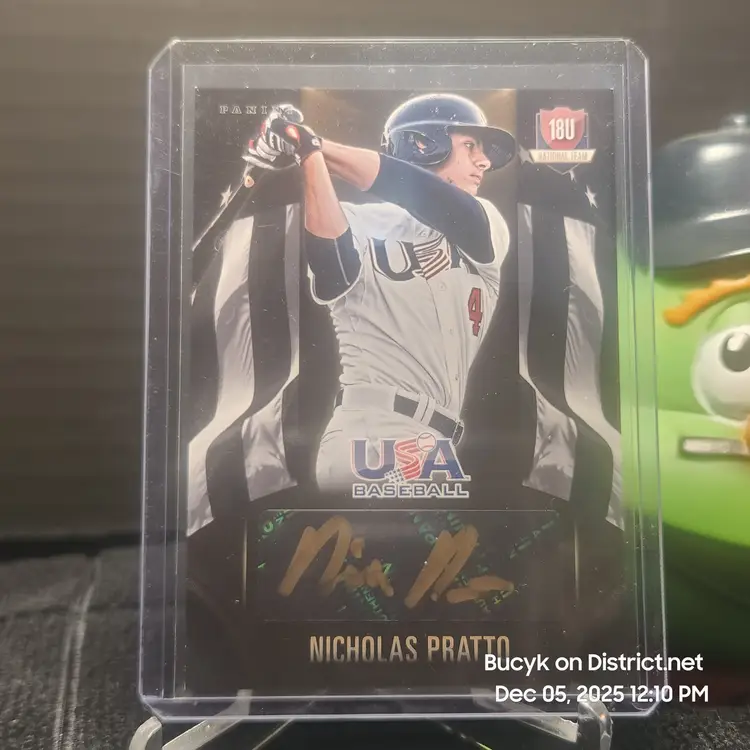 2015 Team USA Black Auto - Nicholas Pratto Kansas City Royals 31/49