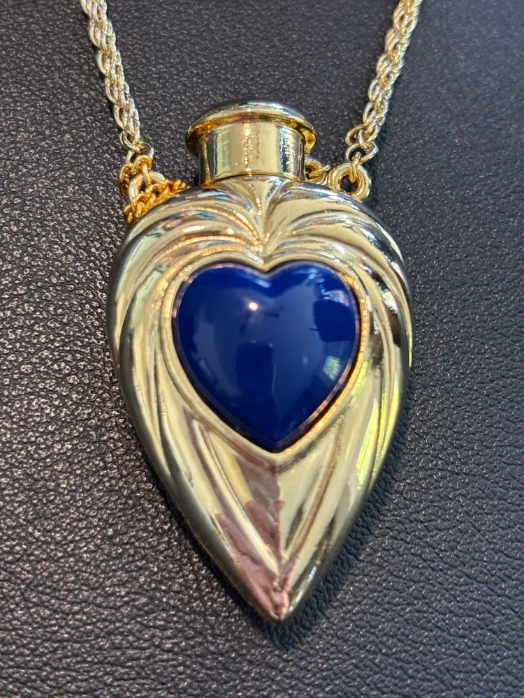 Faberge Perfume Bottle Necklace 29”