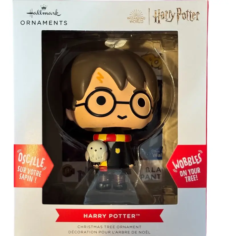 Hallmark Harry Potter Wobbles & Hedwig Wizarding Christmas Tree Ornament World NIB
