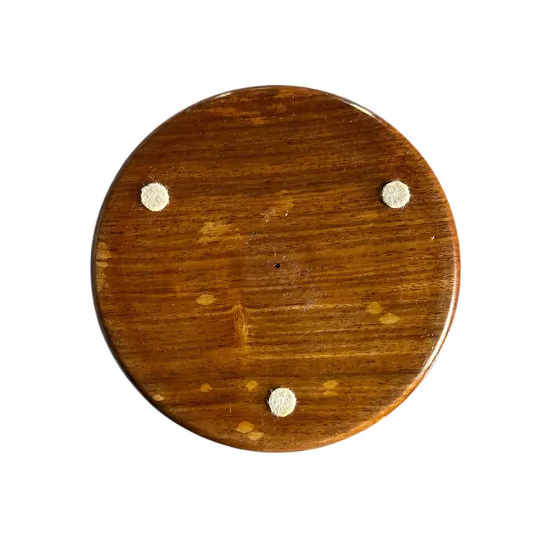 Decorative Wood and Glass Nautical Compass Desk Decor