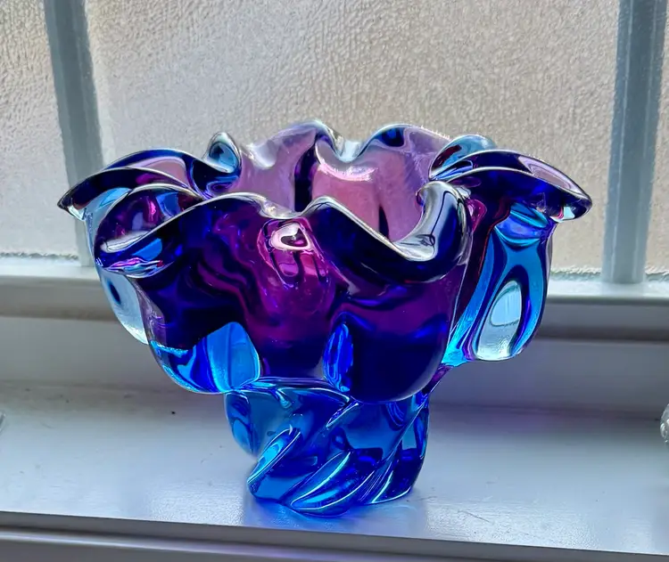MCM Czech Art Glass Bowl