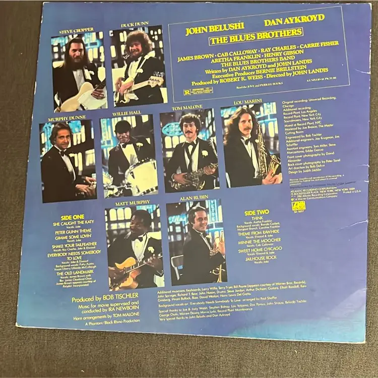 BLUES BROTHERS Soundtrack SD16017 SP EDP LP Vinyl VG++ Cover VG+ Co Slv 1980