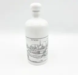 Vintage Bottle Flask Stade Germany Decanter Altenkunstadt EMPTY 6.25"  *READ