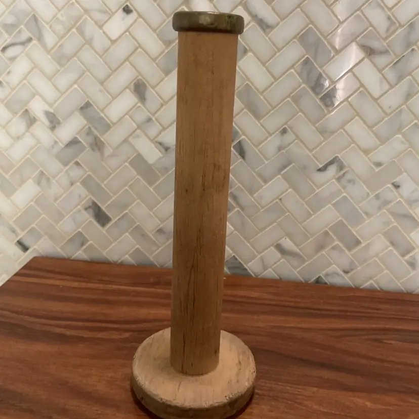 104b Vintage Wood Thread Spool