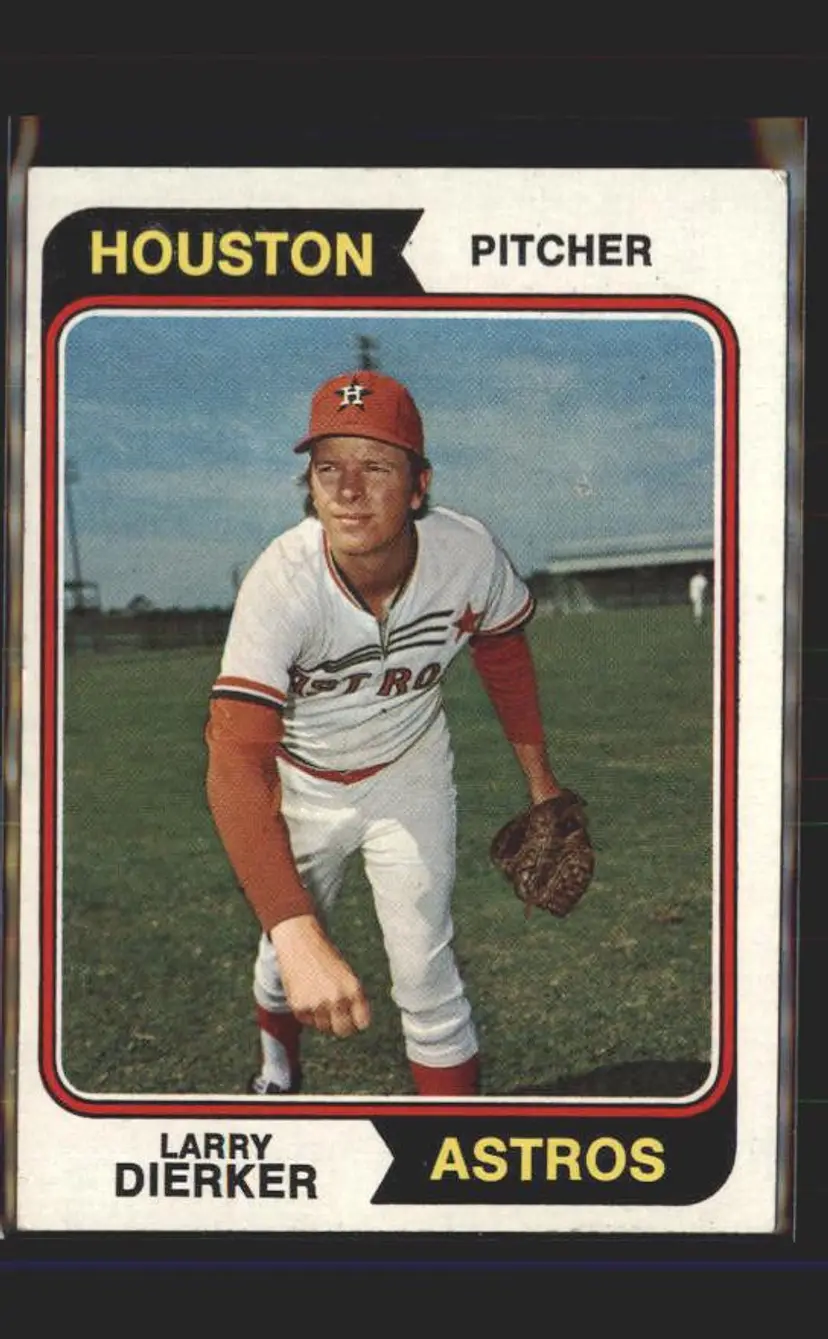1974 Topps #660 Larry Dierker - (pk5) - Houston Astros