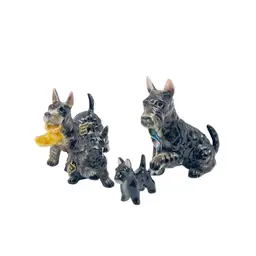 4pc MINIATURE SCOTTIE DOG PUPPY
By Helvin Bone China Of Japan