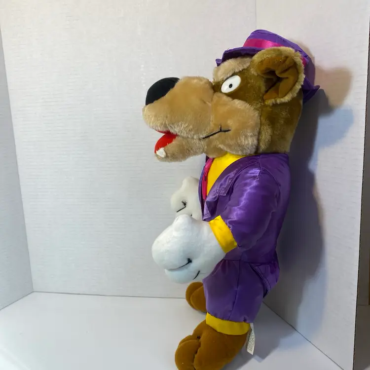 Vintage Plush Play by Play Toys & Novelties Wolf Doll 1997 purple outfit Pimp Daddy Wolf 😂 