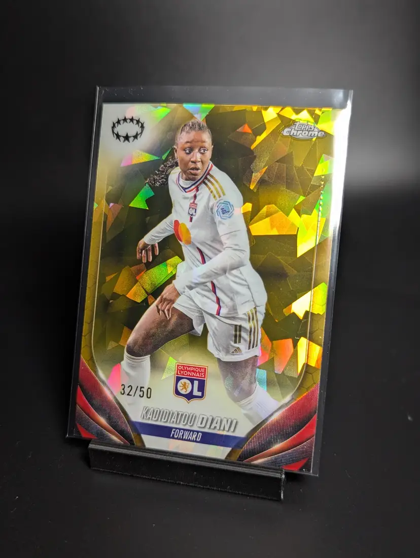 2023-24 Topps Chrome Sapphire UWCL Kadidiatou Diani Gold /50 Lyon