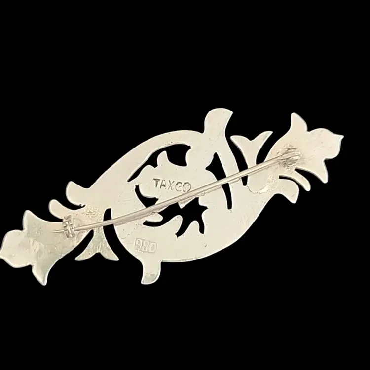 Vintage 1940's TAXCO 980 Silver Cut-out Rare Pin/Brooche