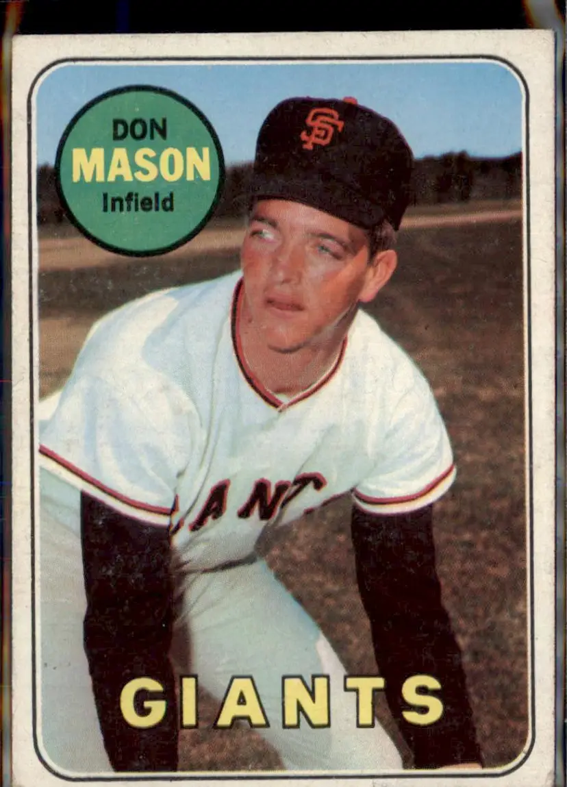 1969 Topps #584 Don Mason - (pk3) - San Francisco Giants