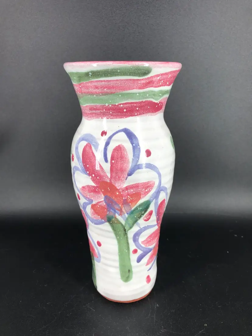 The Potter’s Garden Signed Abstract Pottery Vase 