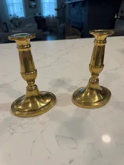 Pair Of Brass Candlesticks