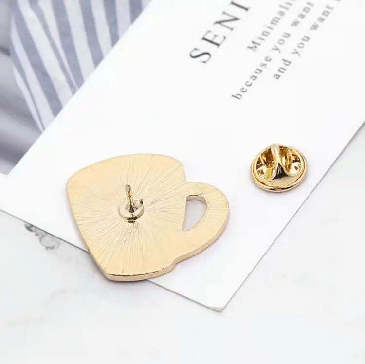 Strong Like My Coffee Mug Pin