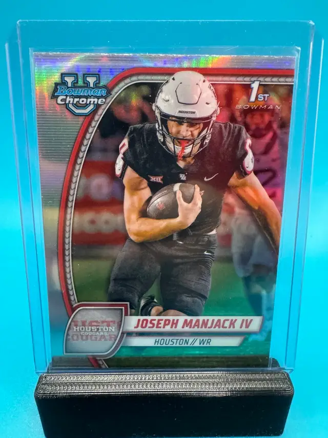 Joseph Manjack 1st Bowman Chrome U Refractor Houston Cougars