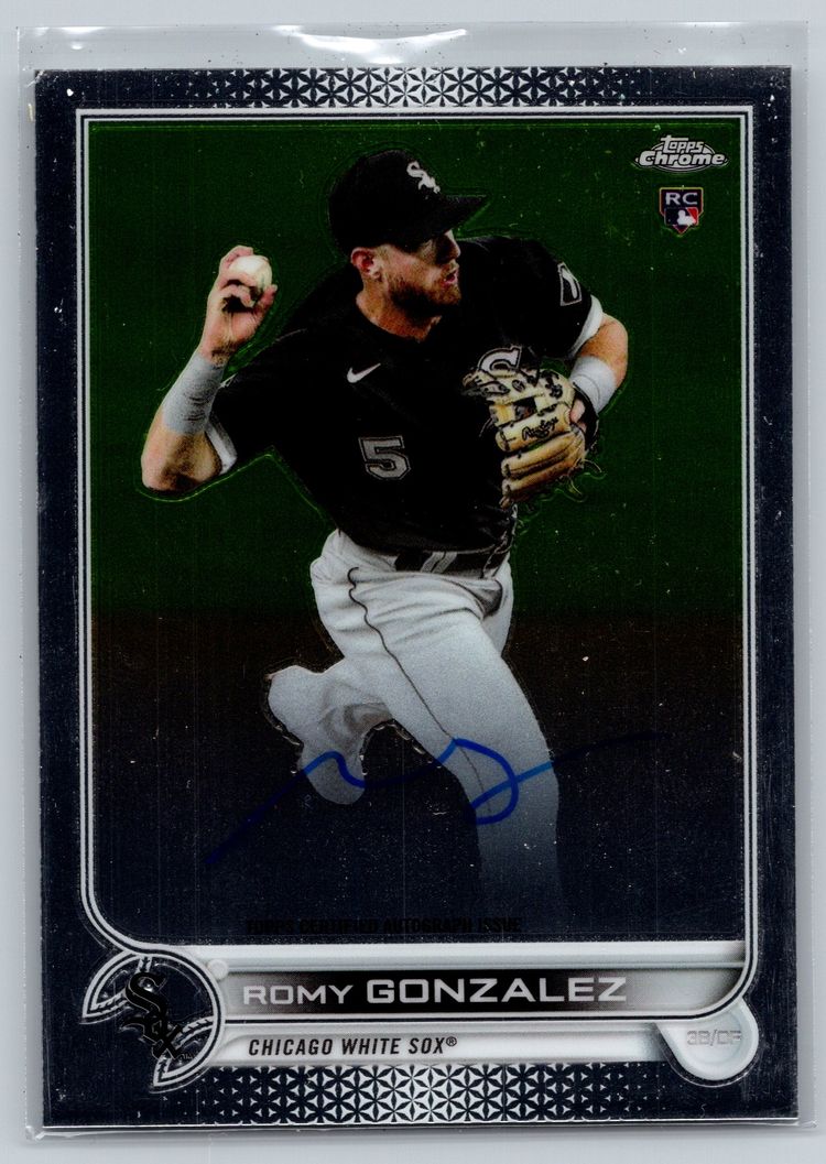 ​Romy Gonzalez 2022 Topps Chrome Rookie Autograph RC #RA-RG White Sox Auto