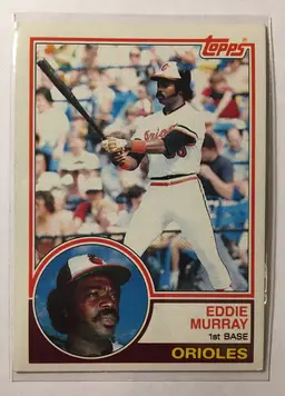 1983 TOPPS EDDIE MURRAY ORIOLES #530 HOF